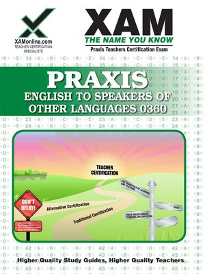 cover image of PRAXIS English to Speakers of Other Languages (ESOL) 0360
